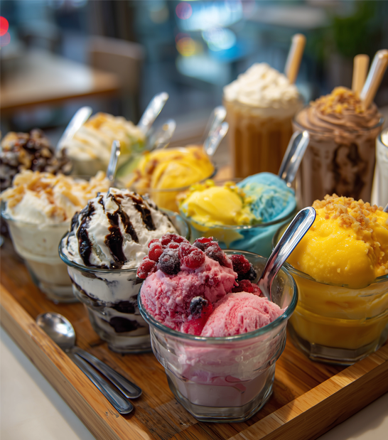 ice cream menu